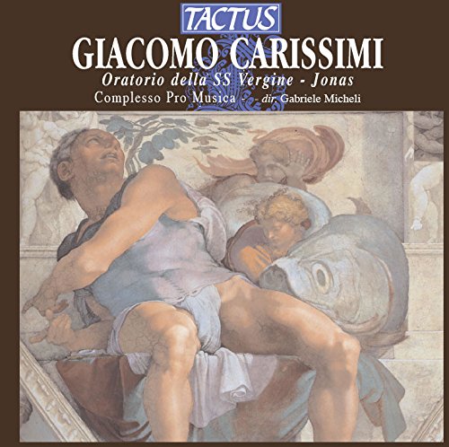 "CD cover with Renaissance painting of man and child, black banner with white text."