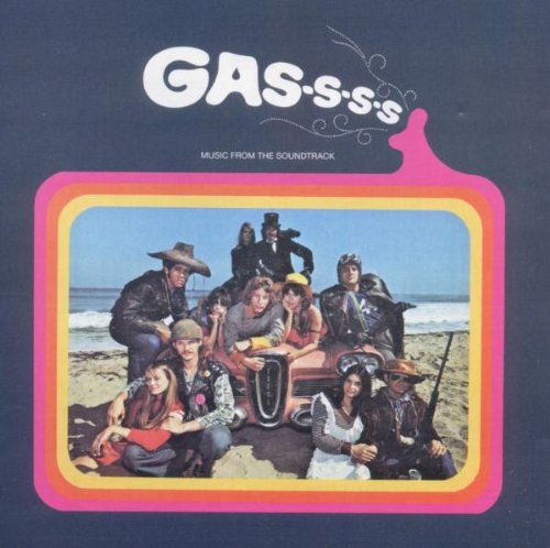 CD cover for “Gas-S-S-S” showing a group on a beach with cars.