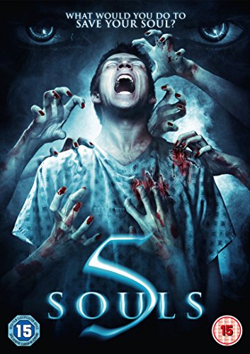 5 Souls" DVD cover: man screaming, surrounded by bloody, grasping hands.