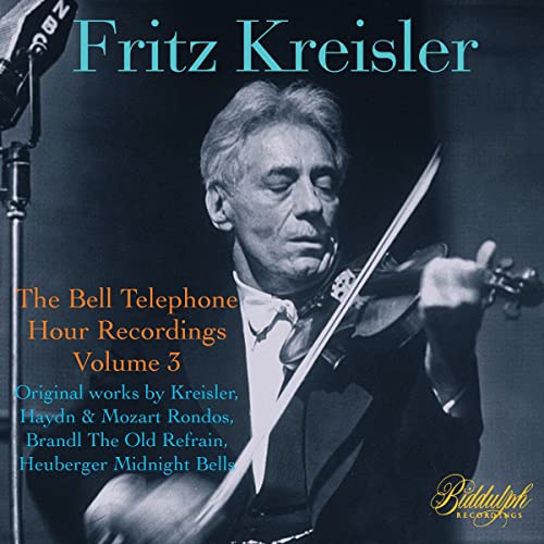CD cover featuring violinist Fritz Kreisler in a vintage portrait.