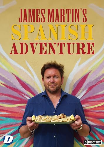 DVD cover featuring chef James Martin holding a plate of paella.