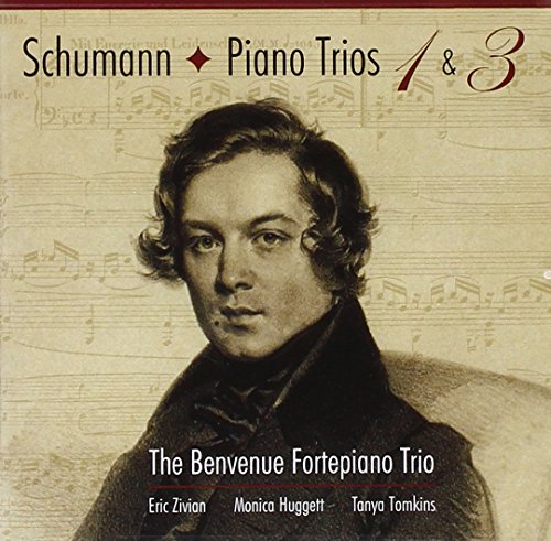 Album cover with Robert Schumann portrait and musical notes background.
