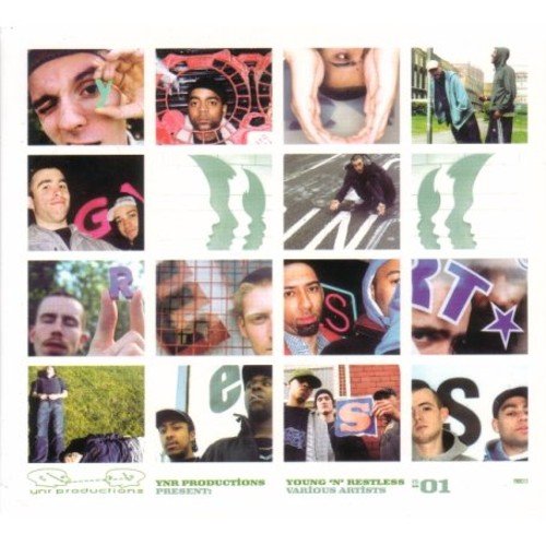 A white album cover featuring a 4x4 grid of various close-up photographs.