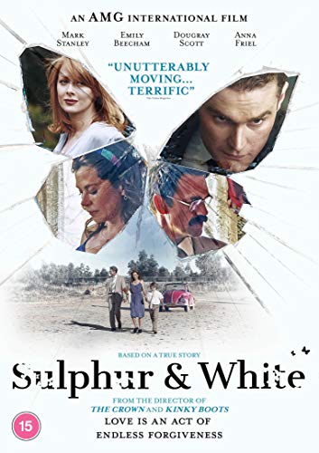 DVD cover for "Sulphur & White" featuring actors Emily Beecham and Mark Stanley.