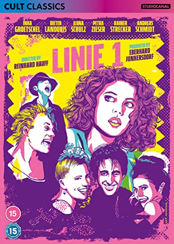 DVD cover for "Linie 1" featuring a group of stylized portrait illustrations.