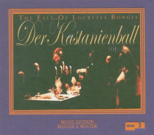 A CD cover featuring people at a table with candelabras on a purple background.