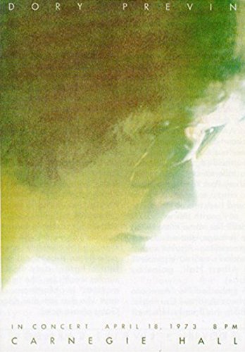 "Album cover with a watercolor image of a woman's profile and concert details."