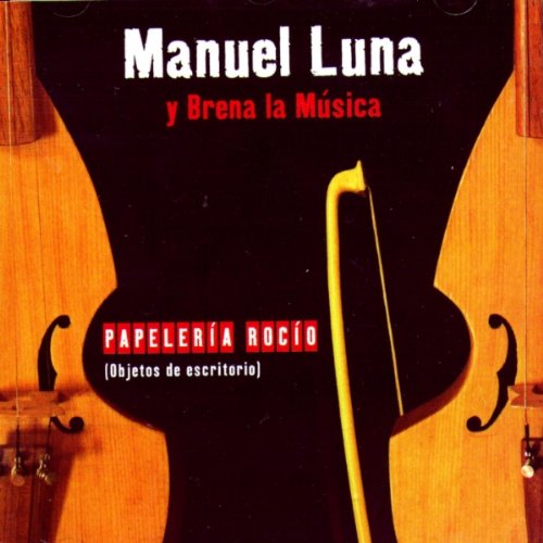 "CD cover with a black silhouette of a double bass against a violin background."