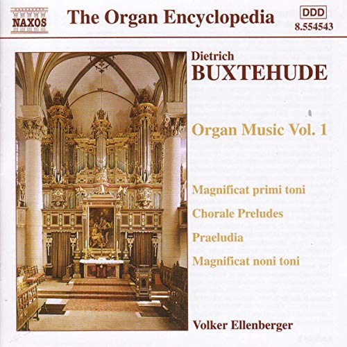 CD cover for Buxtehude organ music featuring a church interior.