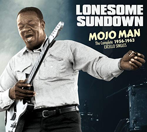 Album cover featuring a man playing an electric guitar, singing with mouth open.