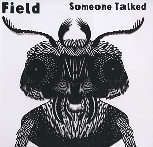 Vinyl record cover: black and white illustration of a large insect.