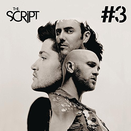 Black and white album cover featuring three band members layered in a montage.