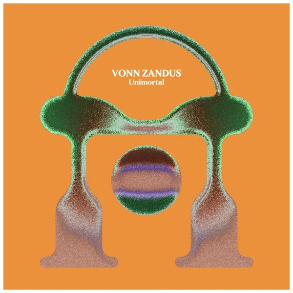 CD cover for Vonn Zandus’ “Unimortal” with abstract organic shapes.