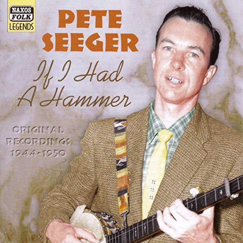 CD cover featuring Pete Seeger with a guitar, dated 1944-1950.