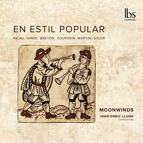CD cover: “En Estil Popular” with illustration of musicians in folk dress.