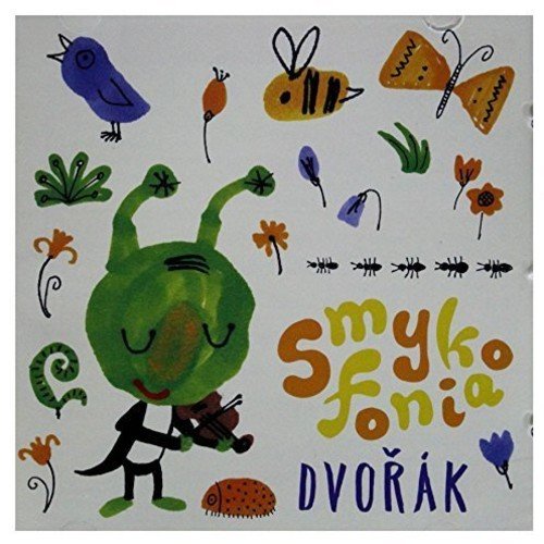 CD cover with colorful childlike drawings of insects and a violinist.