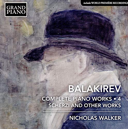 CD cover featuring a painted portrait of composer Mili Balakirev.
