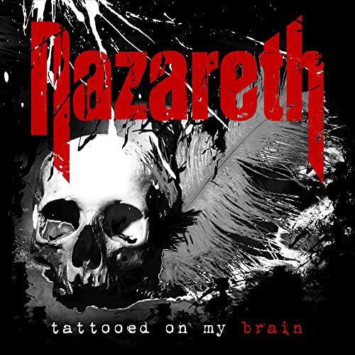 Nazareth album cover: skull with red text on a black background.