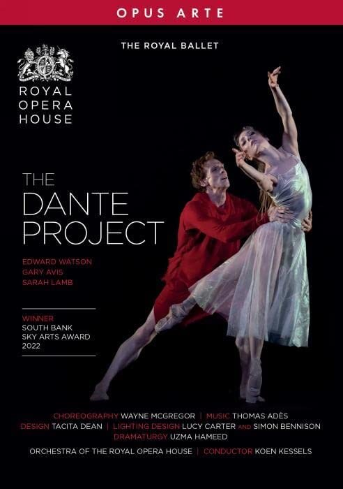 DVD cover for "The Dante Project" featuring two ballet dancers in performance.
