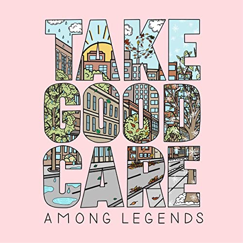 AlbumCL album cover with "TAKE GOOD CARE" in large letters containing city illustrations.