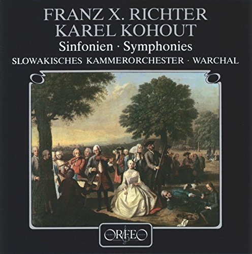 CD cover: classical composers Richter & Kohout, painting of musicians in a park.