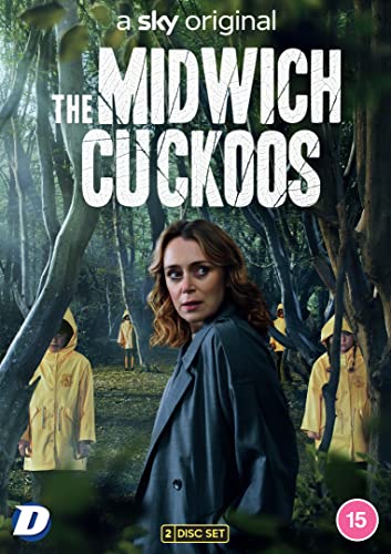 DVD cover for “The Midwich Cuckoos” featuring a woman and yellow-clad children.