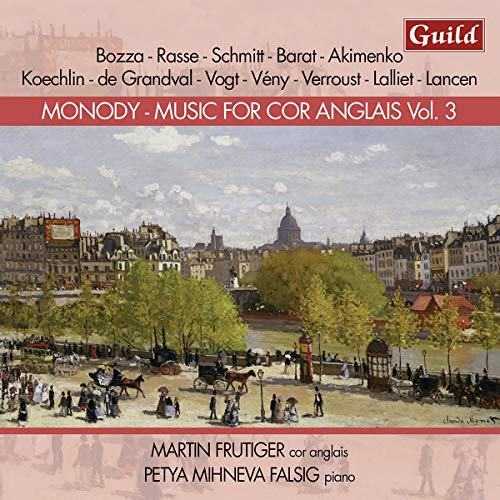 A CD cover featuring a 19th-century cityscape painting with red banner and text.