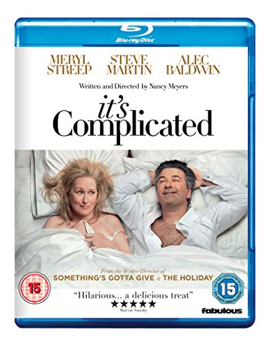 "Blu-ray case for 'It's Complicated' with Meryl Streep and Alec Baldwin on the cover."