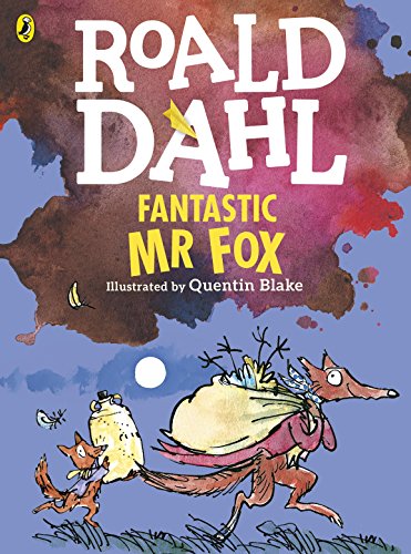 "Colourful book cover featuring a cartoon fox carrying a sack, illustrated by Quentin Blake."