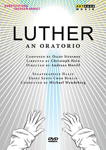 DVD cover for "Luther - An Oratorio" with hands reaching upwards.