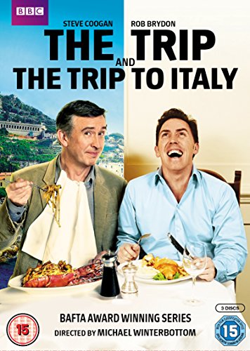 DVD cover featuring two men at a table with food, smiling and laughing.