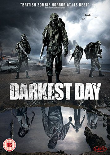 "Darkest Day DVD cover featuring soldiers walking towards camera amidst a post-apocalyptic landscape."
