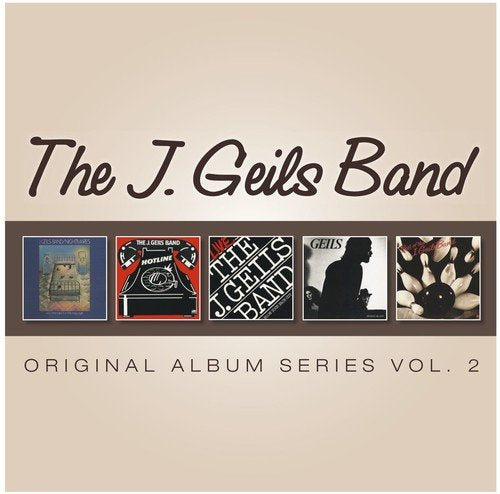 "CD cover with 'The J. Geils Band' title and five album covers displayed."