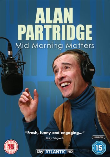 DVD cover featuring Alan Partridge wearing headphones, with a microphone and blue background.