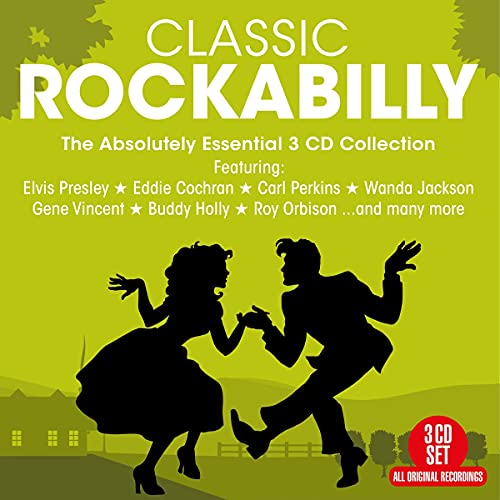 CD cover for "Classic Rockabilly" featuring silhouetted dancers and artist names.