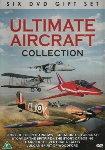 DVD cover featuring various aircraft, including biplanes and jets, against clouds.