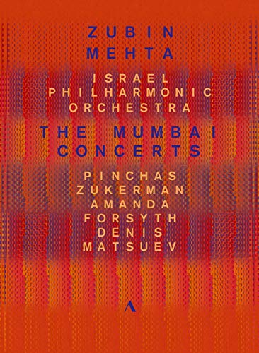 DVD cover for "The Mumbai Concerts" featuring Zubin Mehta and orchestra.