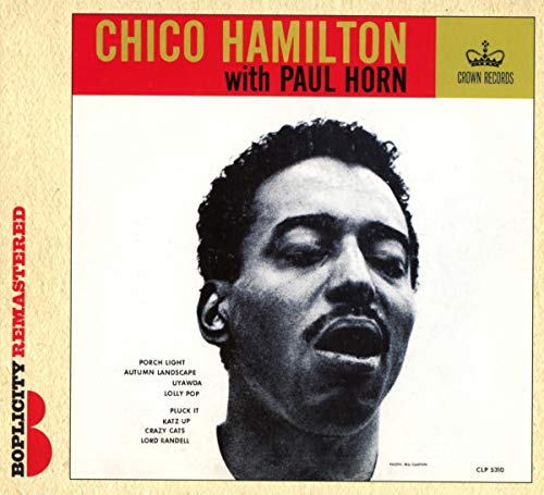 Album cover for Chico Hamilton and Paul Horn, featuring a portrait.