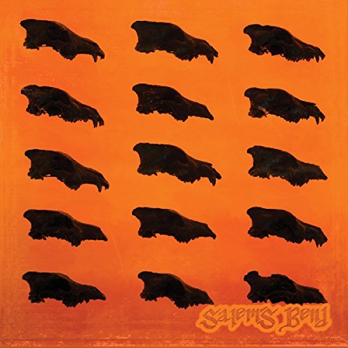 Orange background with a grid of animal skulls and yellow text reading "Salem's Bend".