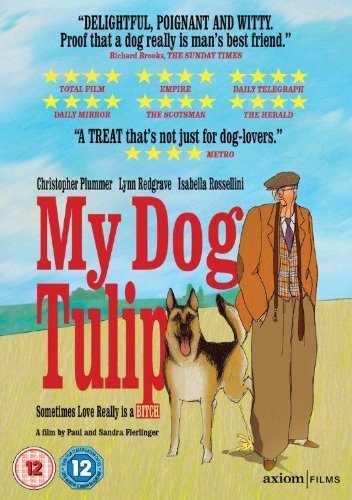 "DVD cover featuring a man and dog standing together in a field."