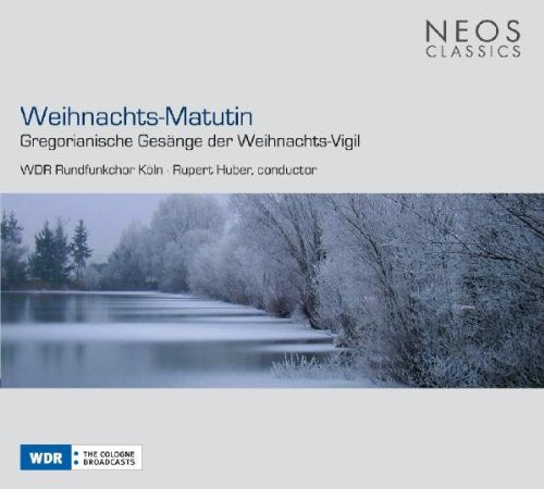 A CD cover featuring a serene winter landscape with a frozen lake and snow-covered trees.