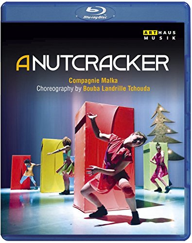 Blu-ray case with dancers in colorful costumes and abstract shapes on stage.