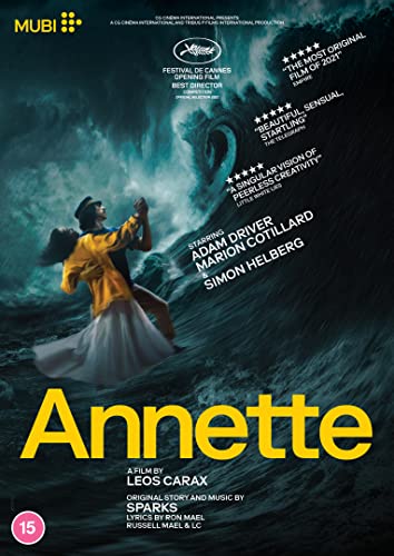 Annette" DVD cover: couple dancing amidst stormy, dark blue waves.