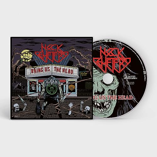 CD case and disc for Neck Cemetery’s “Bring Us The Head” album.