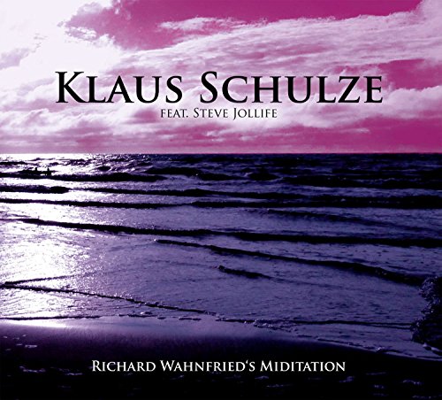 Album cover featuring a purple-hued seascape with text and a cloudy sky.