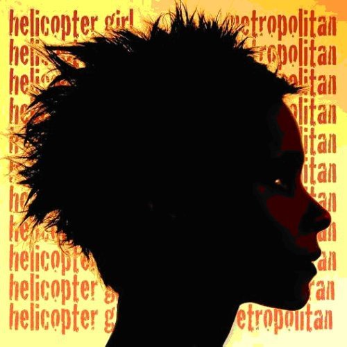 Silhouette of a person with spiky hair against a red and black background.