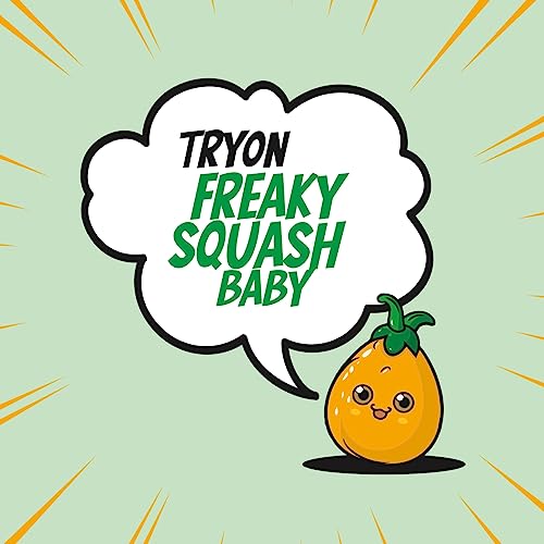 Cartoon squash with face next to a speech bubble with text.