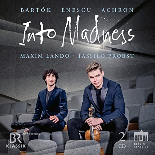 CD cover featuring two young musicians, Maxim Lando and Tassilo Probst.
