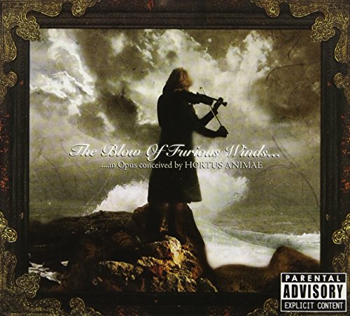 CD cover: Silhouette of a violinist against stormy seas and sky.