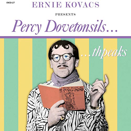 CD cover featuring Percy Dovetonsils, a man with glasses reading a book.
